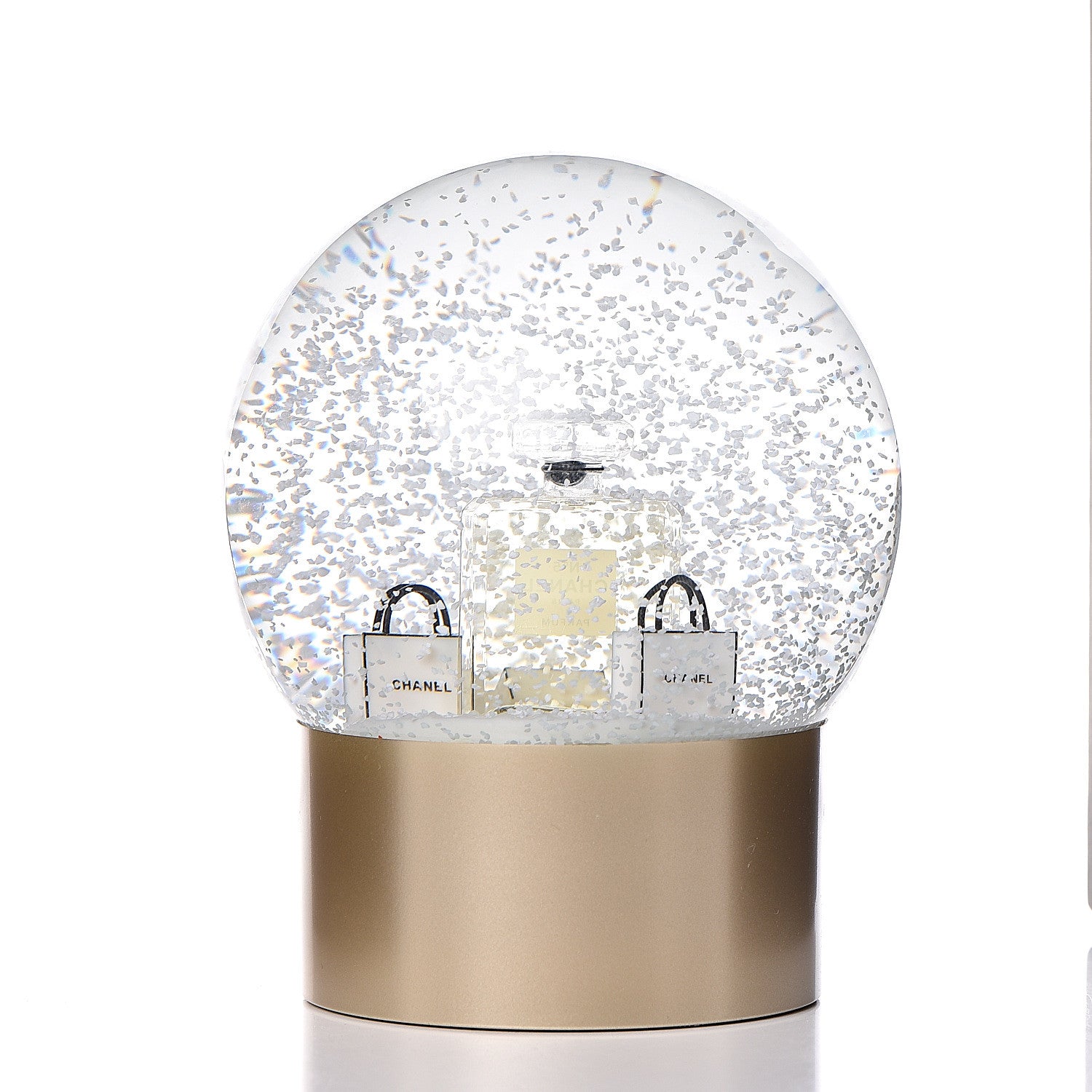 Chanel Glass N°5 Perfume Bottle Snow Globe 3 of 4