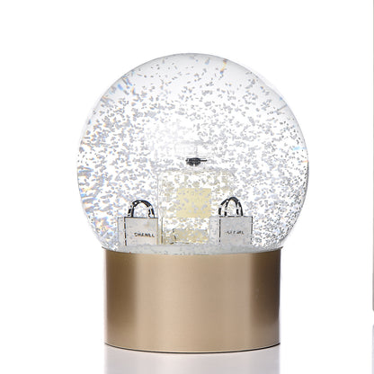 Chanel Glass N°5 Perfume Bottle Snow Globe 3 of 4