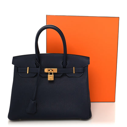 Hermes Togo Birkin 30 Bleu Nuit 13 of 13