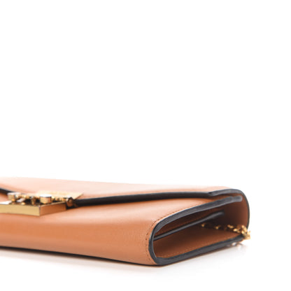 MCM Calfskin Large Patricia Wallet On Chain Cognac 7 of 10