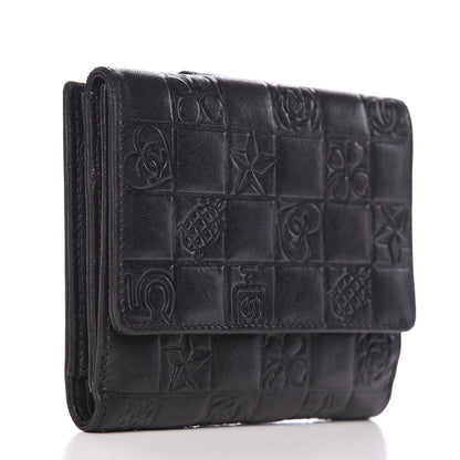 Chanel Lambskin Precious Symbols French Wallet Black 3 of 10