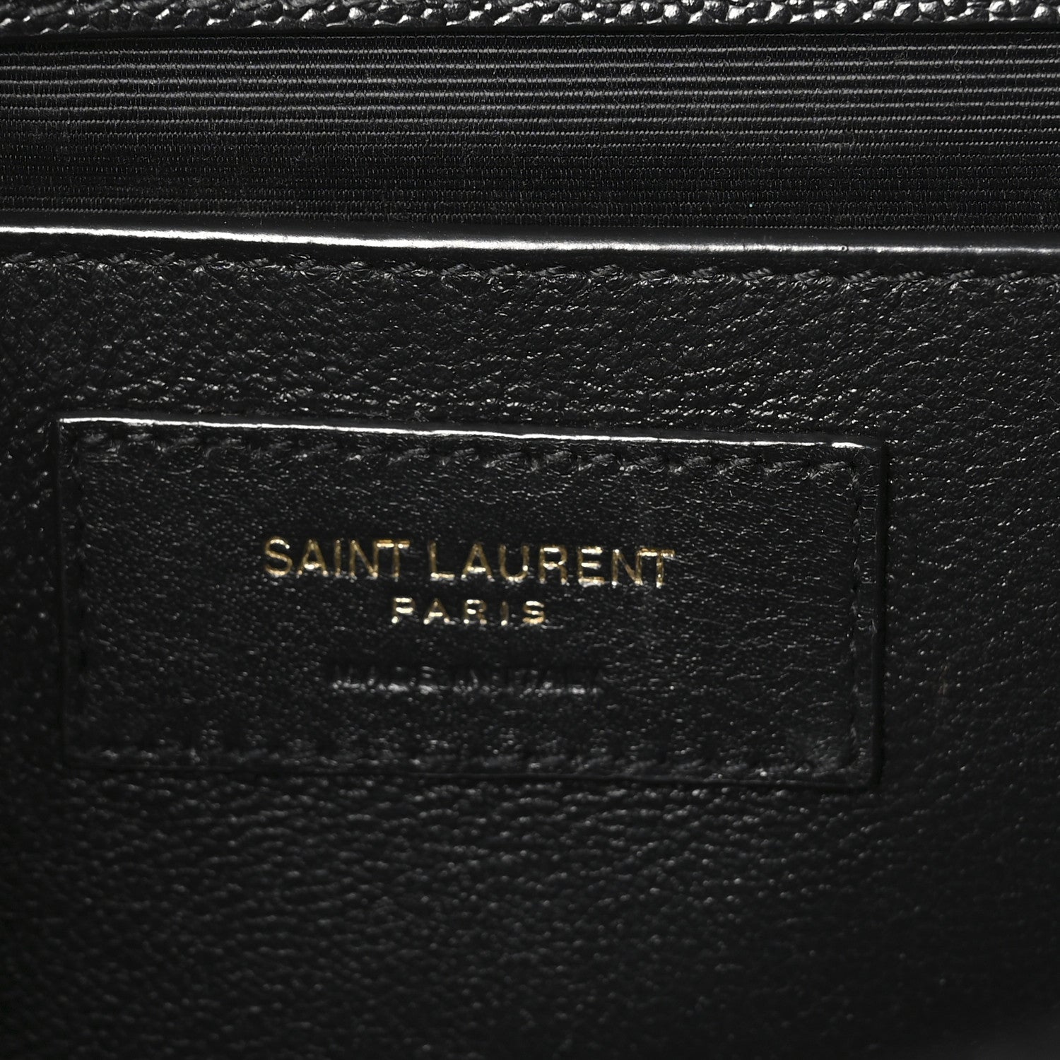 Saint Laurent Grain De Poudre Textured Mixed Matelasse Triquilt Medium Monogram Satchel Black 6 of 10