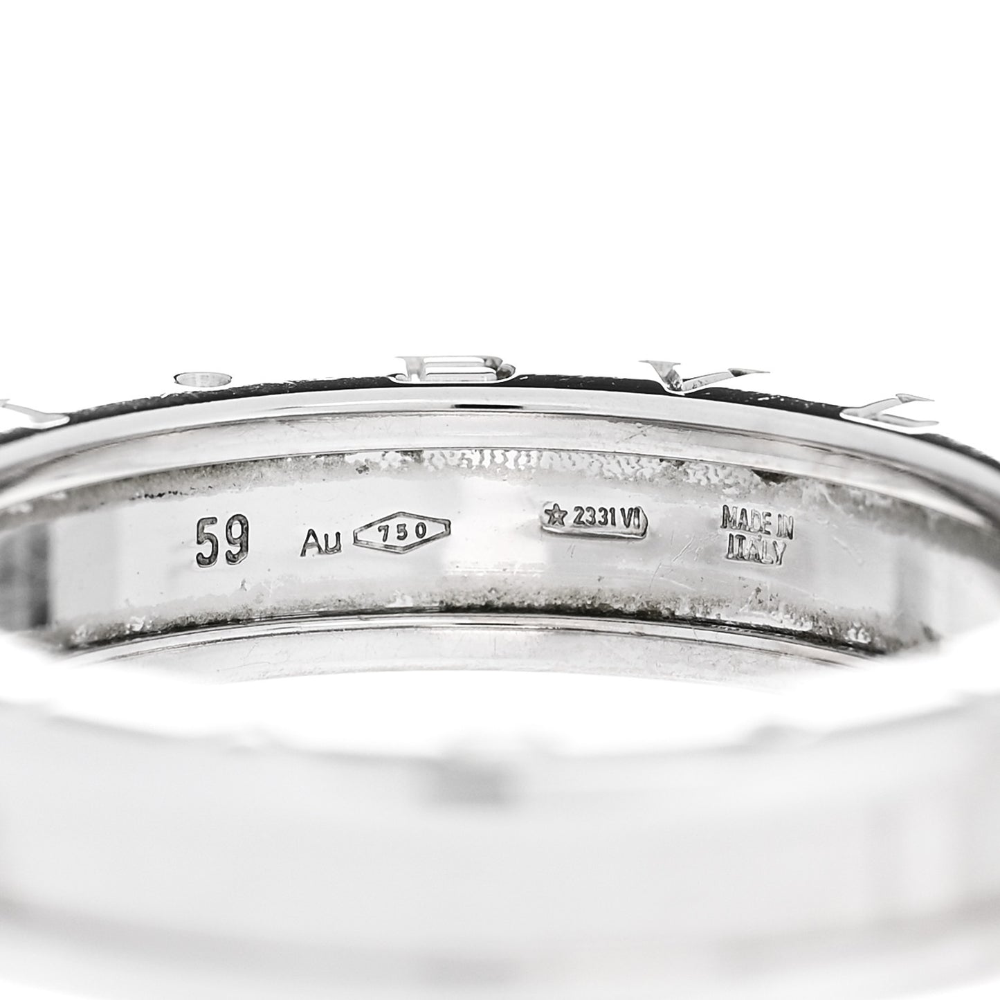 18K White Gold B.Zero1 One-Band Ring 59 8.75