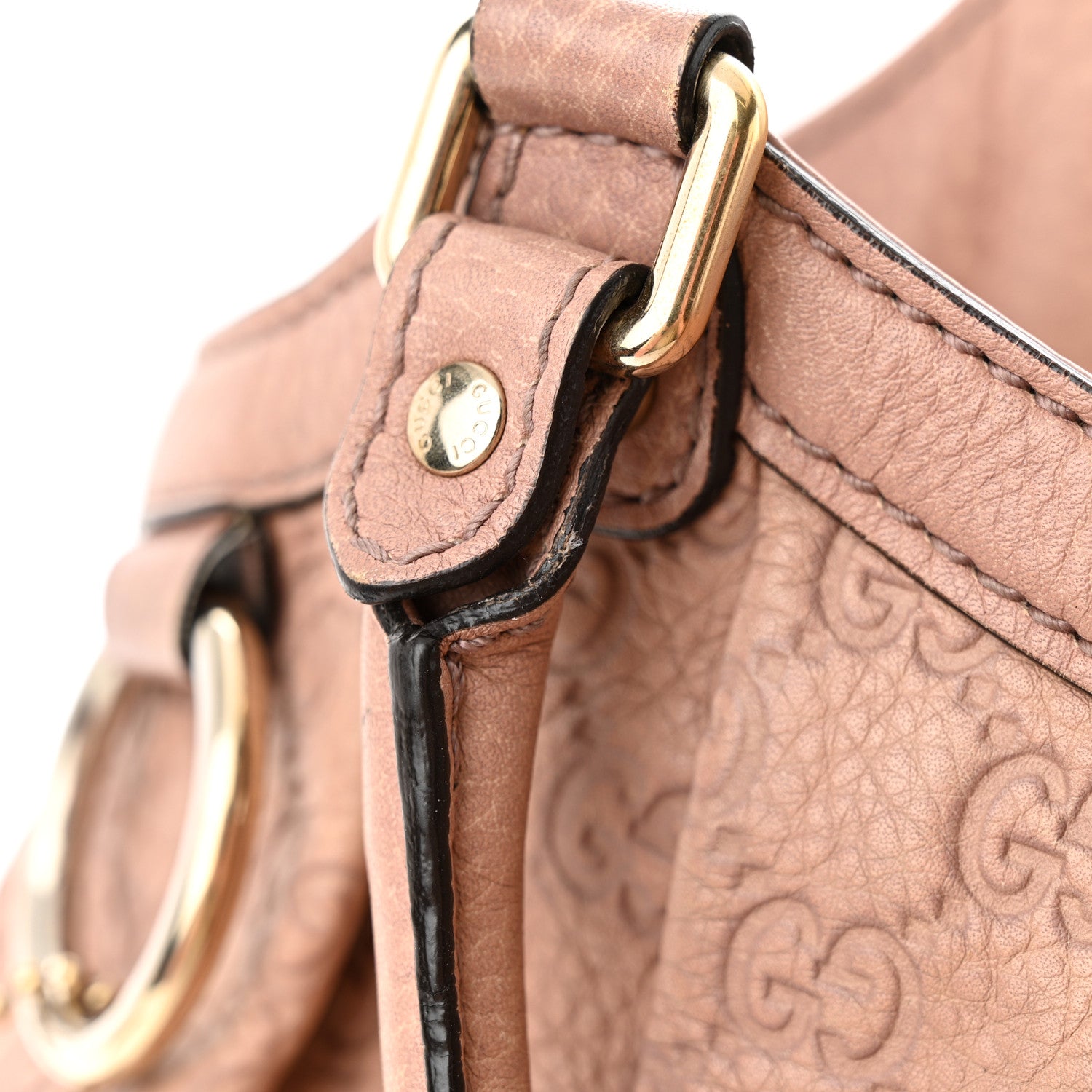 Gucci Guccissima Medium Sukey Tote Winter Rose 11 of 15
