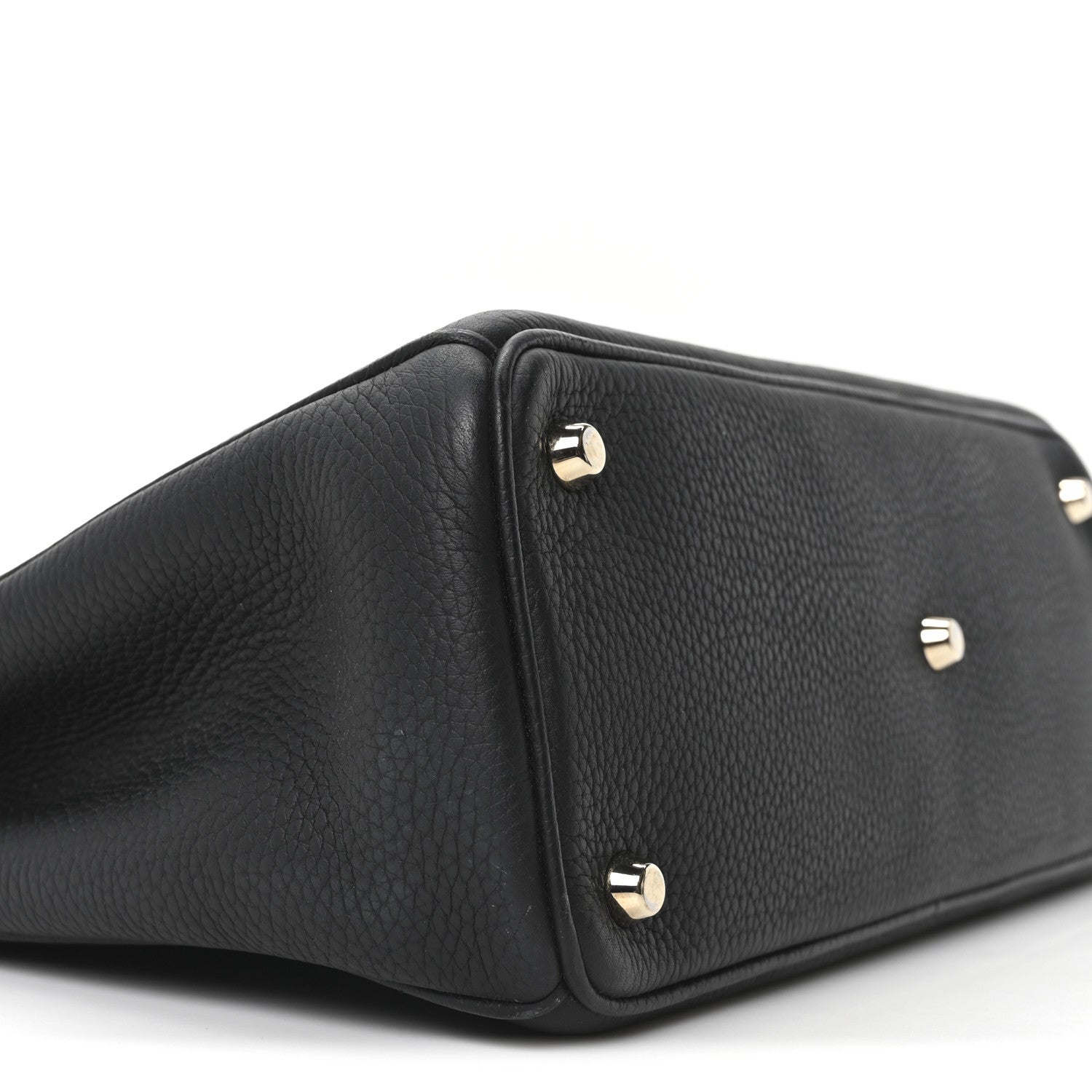 Christian Dior Bullcalf Medium Diorissimo Tote Black Rose Indien 9 of 10