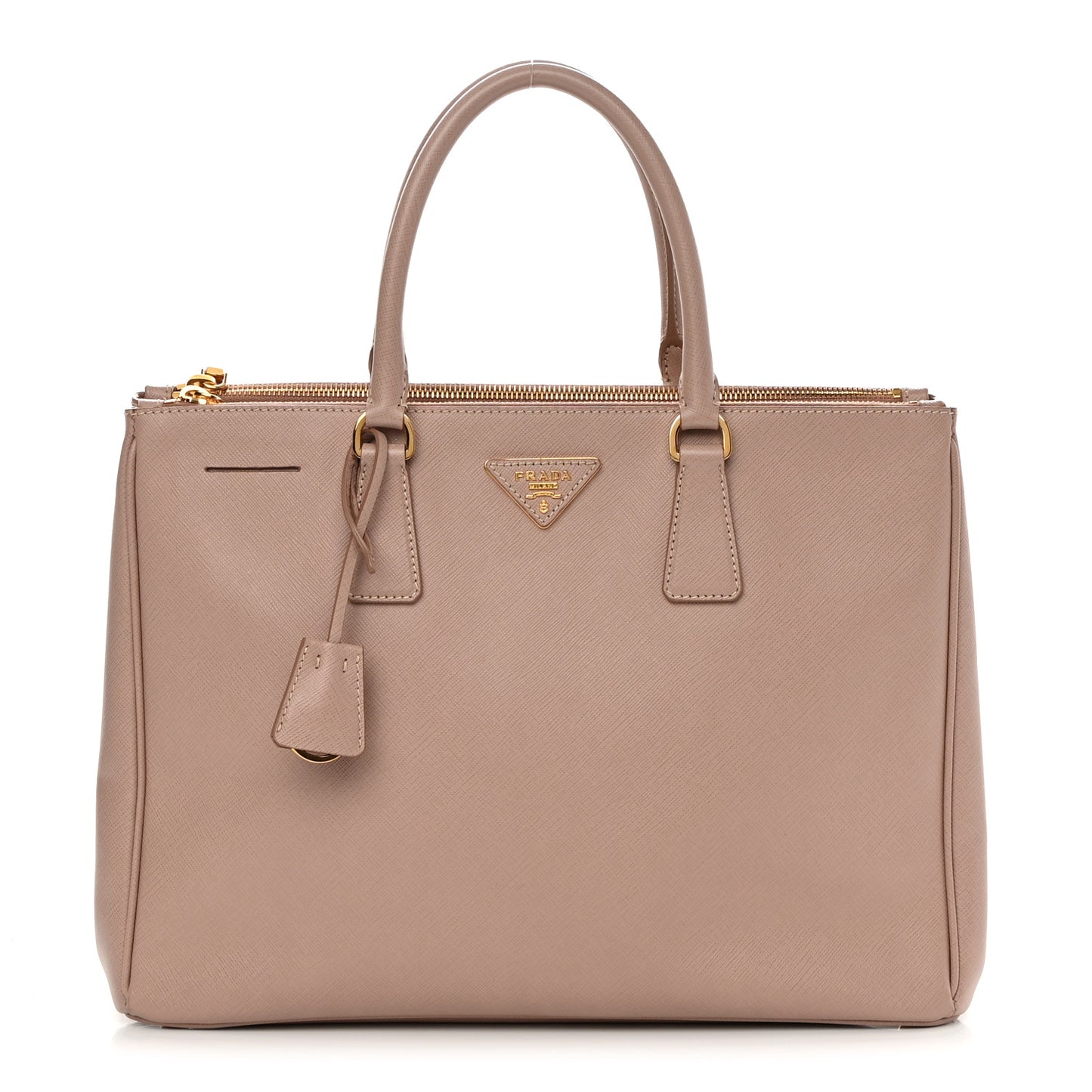 Saffiano Medium Galleria Double Zip Tote Cammeo