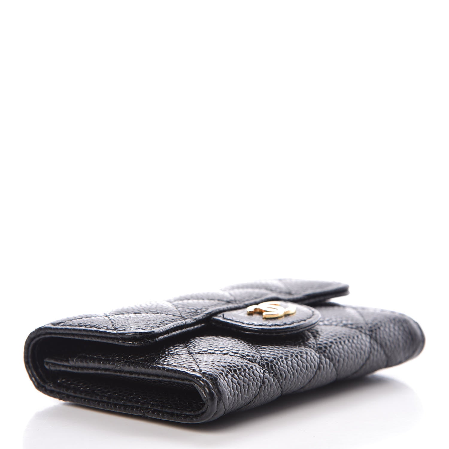 Chanel Caviar Quilted Flap Card Holder Black 4 of 9