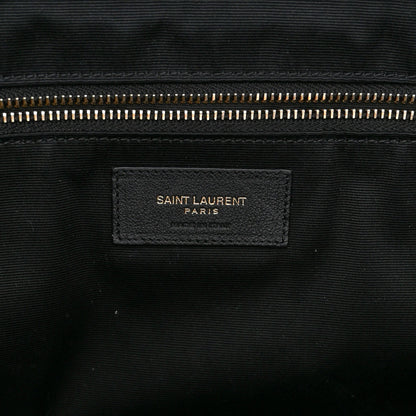 Saint Laurent Lambskin Quilted Maxi Icare Shopping Tote Black 7 of 10