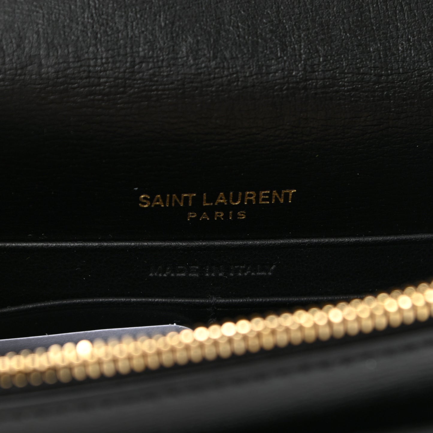 Calfskin Monogram Sunset Chain Wallet Black