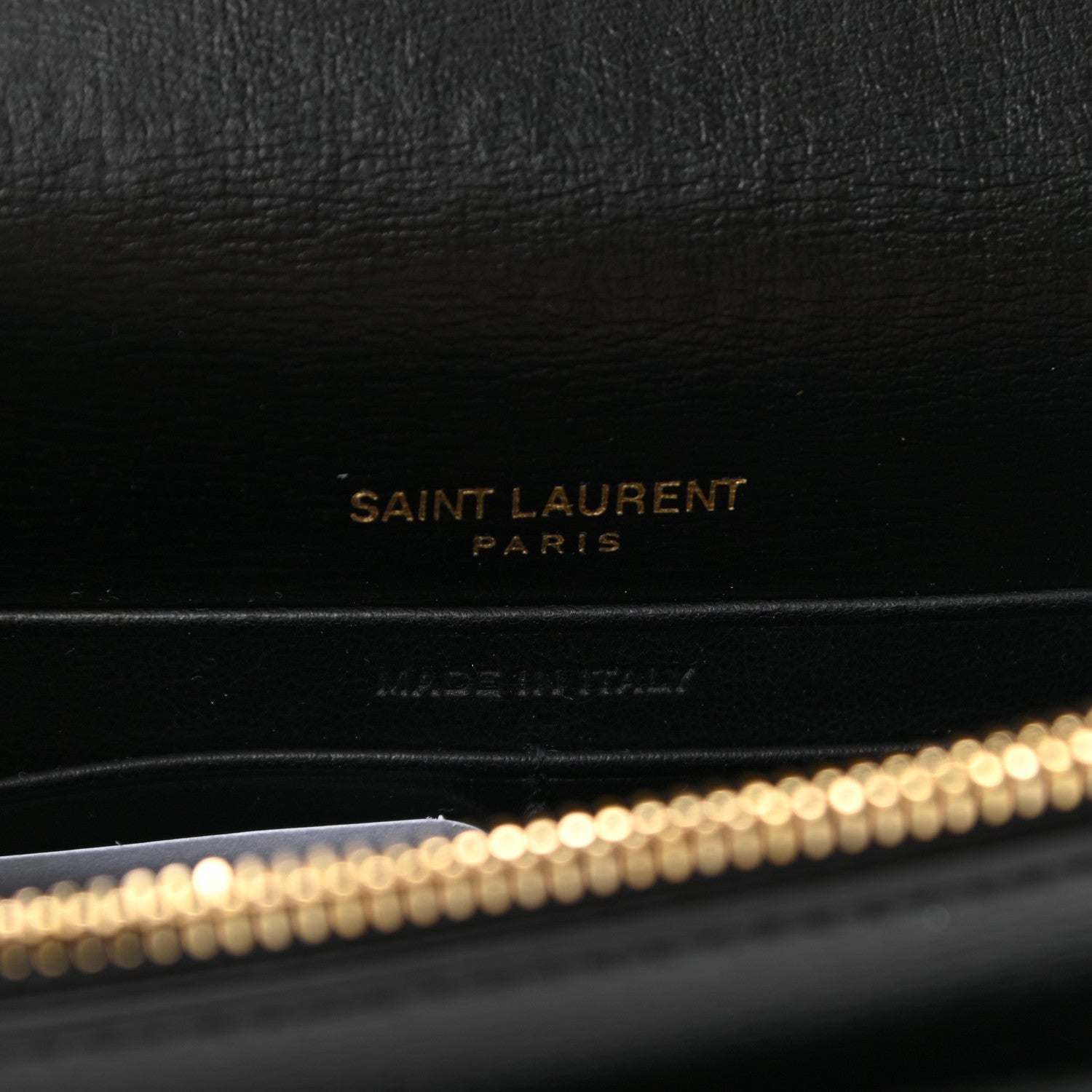 Saint Laurent Calfskin Monogram Sunset Chain Wallet Black 5 of 9