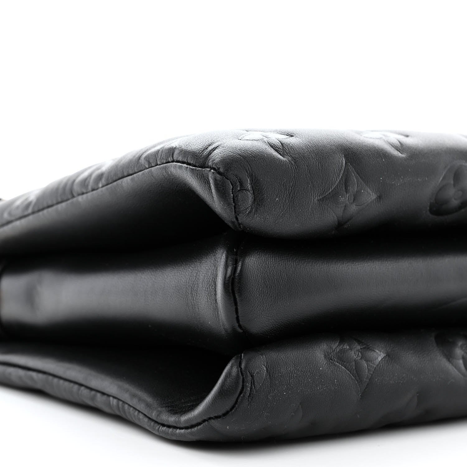 Louis Vuitton Lambskin Embossed Monogram Coussin PM Black 10 of 12