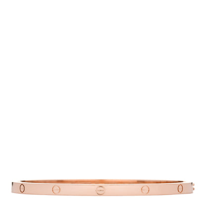 Cartier 18K Pink Gold Small LOVE Bracelet 17 1 of 8