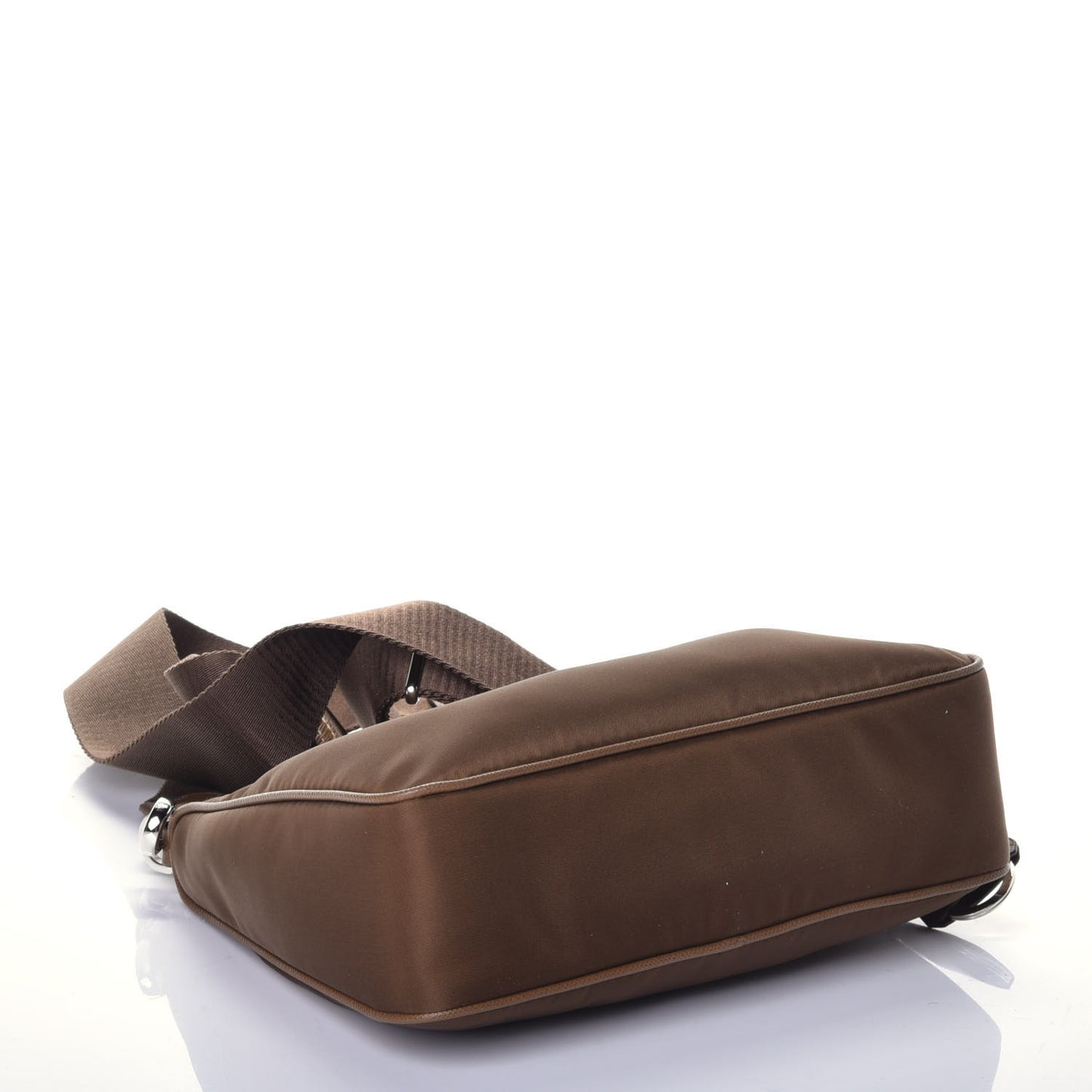 Tessuto Nylon Saffiano Re-Edition 2005 Shoulder Bag Cacao