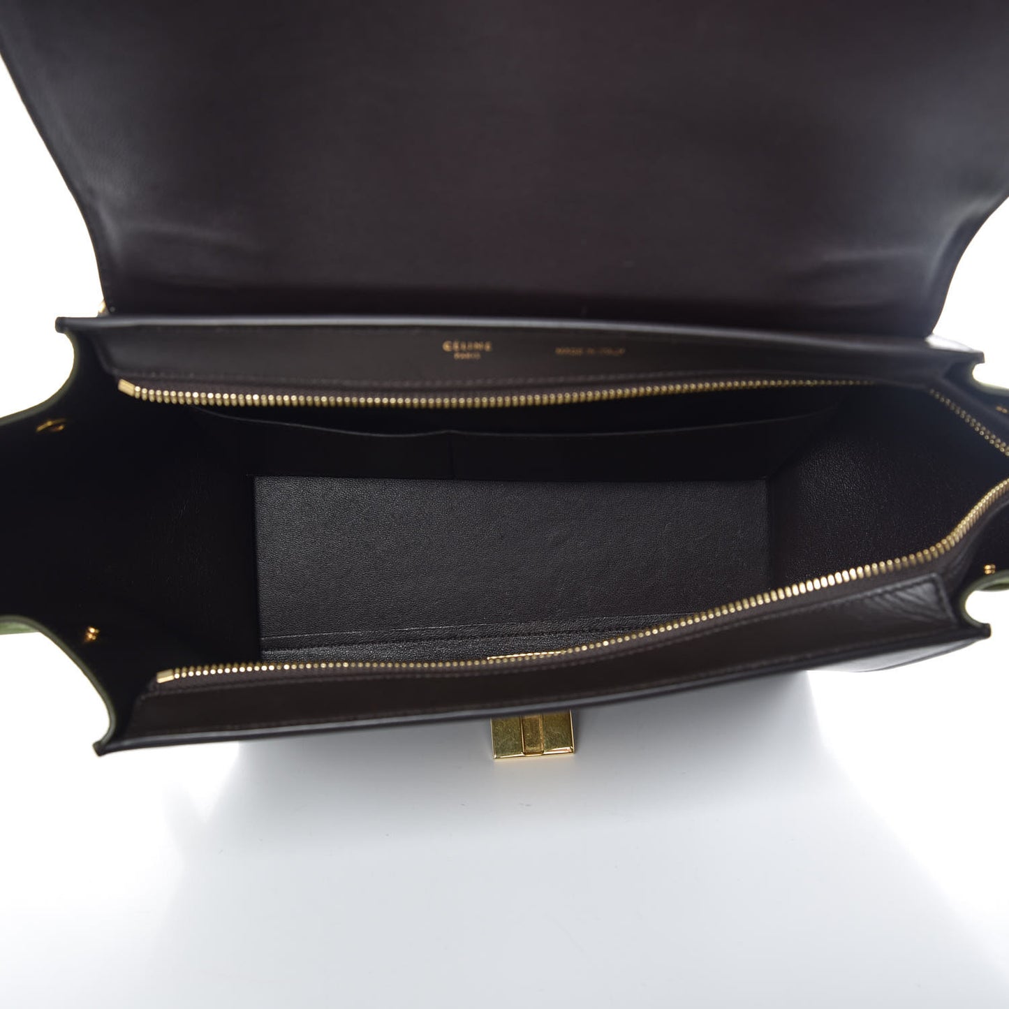 Bullhide Calfskin Small Tri-Color Trapeze Almond