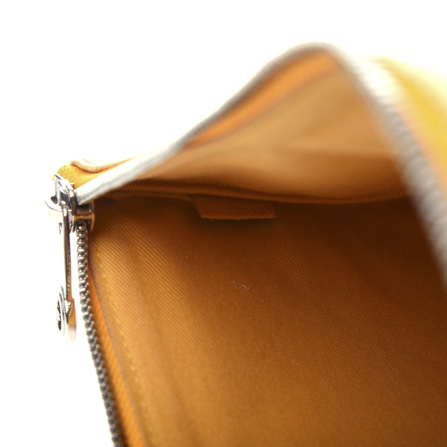 Goyard Goyardine Senat Pochette MM Yellow 7 of 9