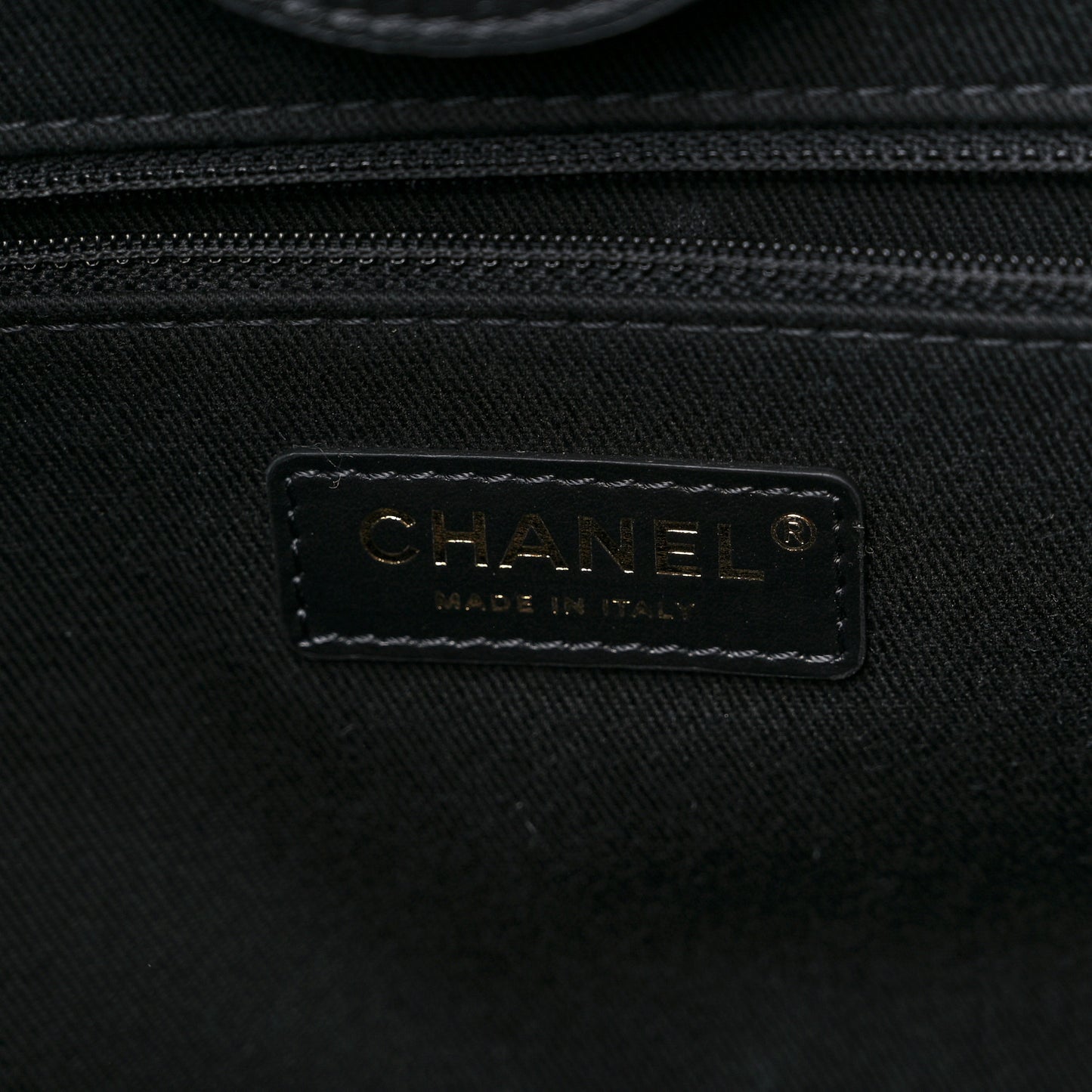 Calfskin Knit Medium Deauville Tote Black Beige