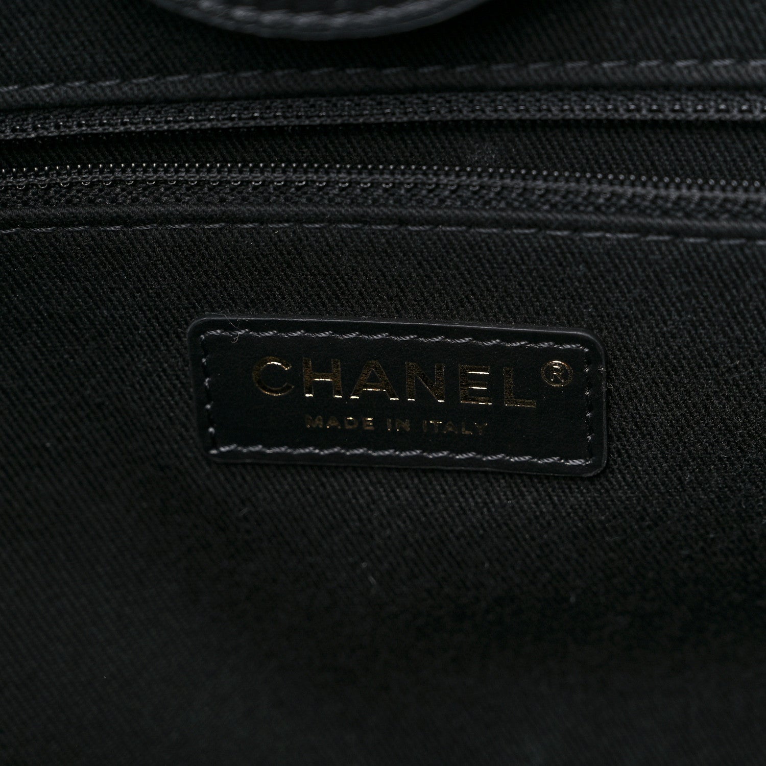 Chanel Calfskin Knit Medium Deauville Tote Black Beige 6 of 9