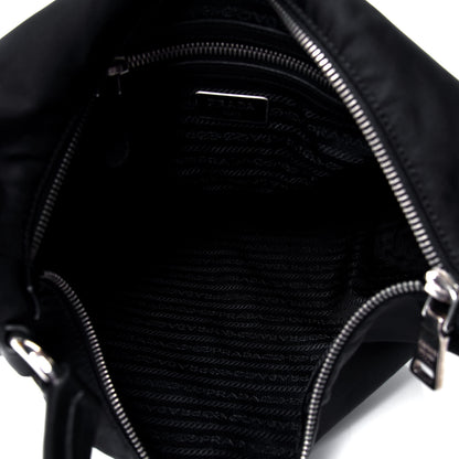 Prada Tessuto Nylon Sacca Shoulder Bag Black 4 of 4