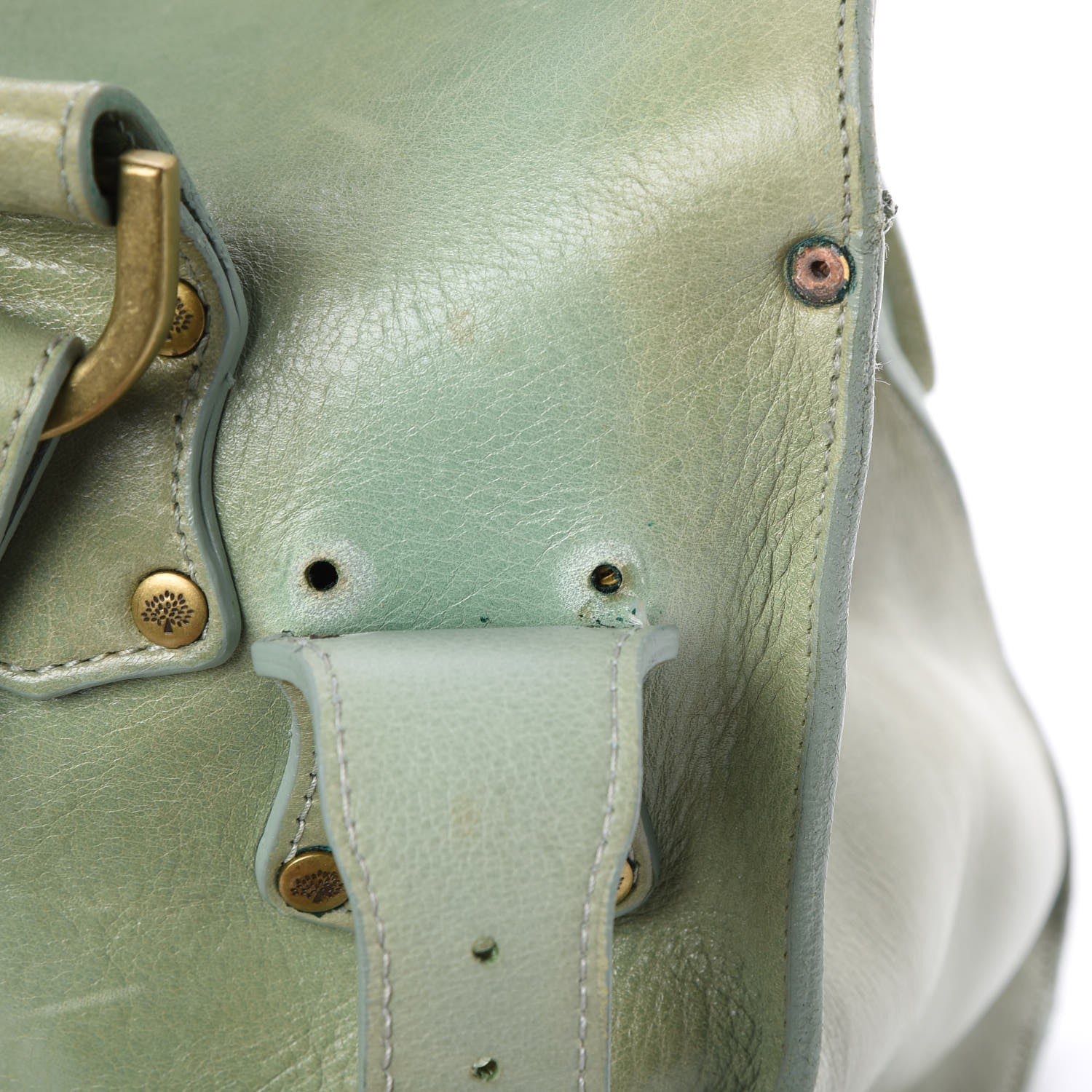 Mulberry Calfskin Roxanne Satchel Green 9 of 12