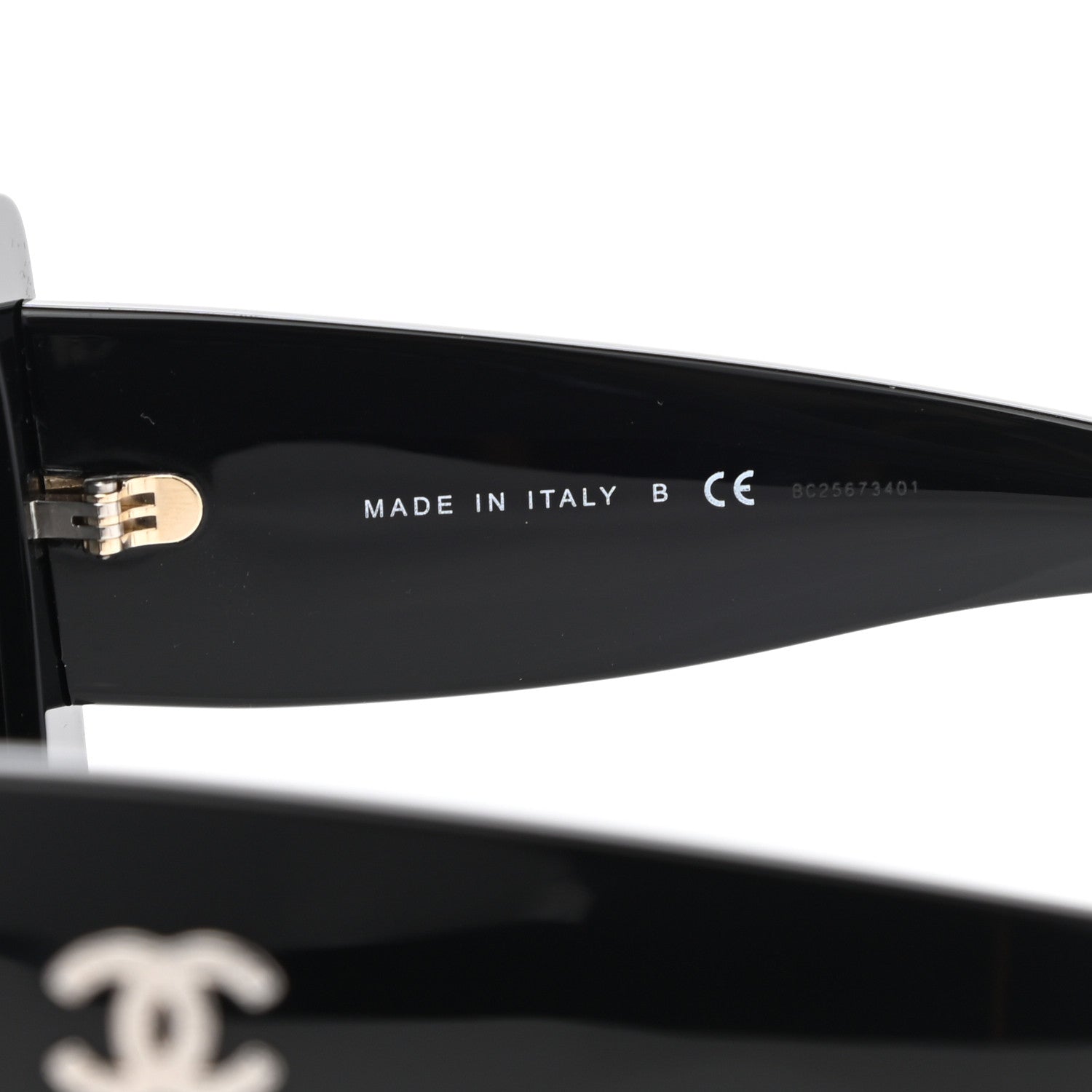 Chanel Acetate Rectangle Sunglasses 5435 Black 5 of 8