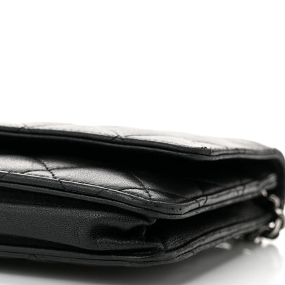 Chanel Lambskin Quilted Wallet On Chain WOC Black 11 of 11