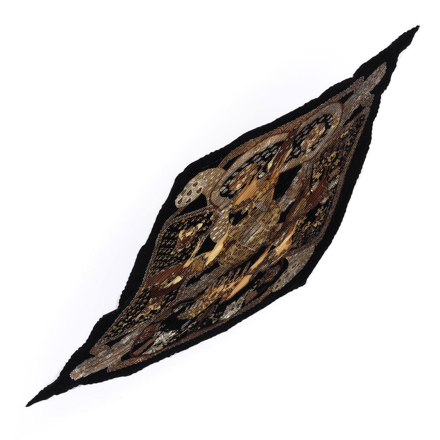 Silk Art Des Steppes Plisse Scarf 90