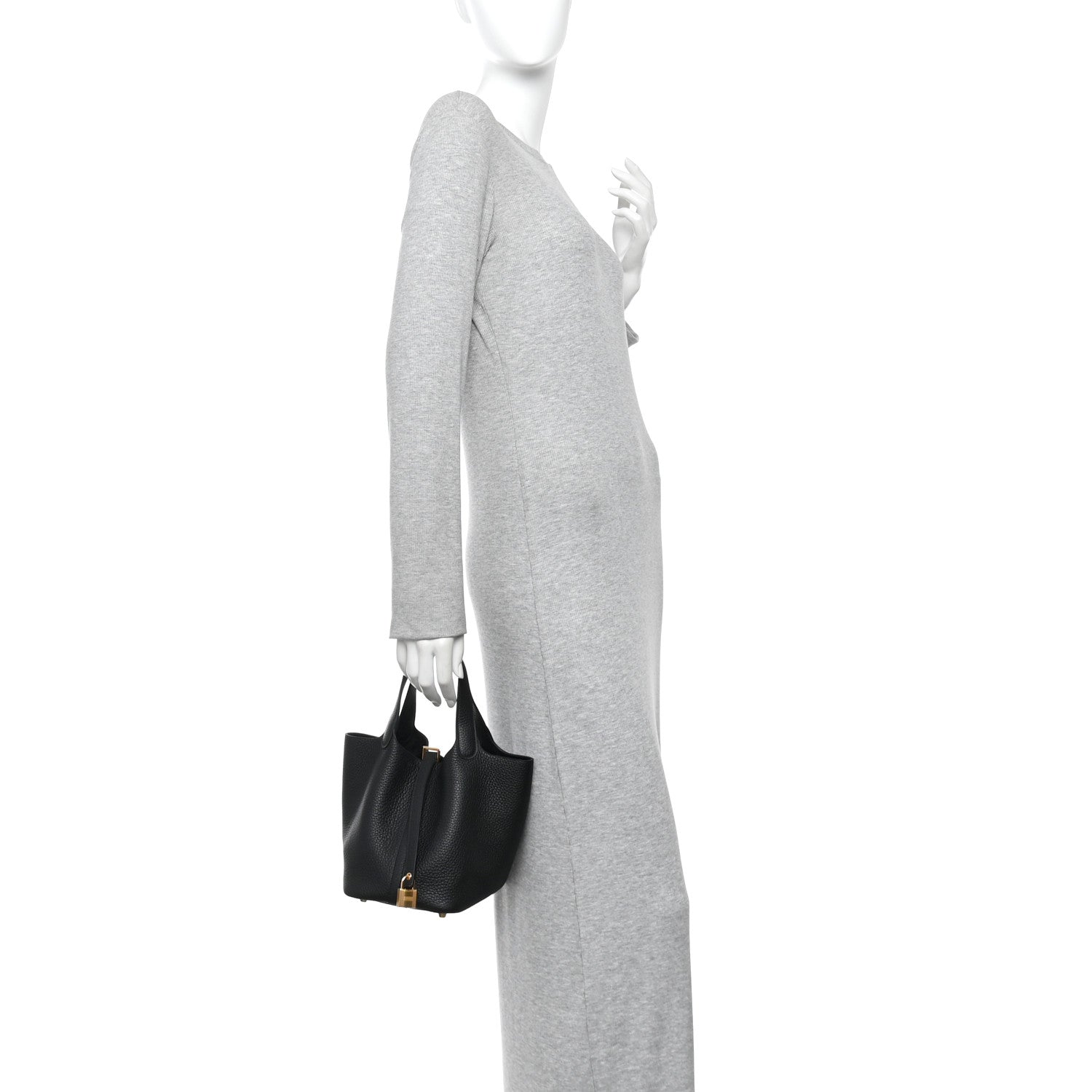 Hermes Taurillon Clemence Picotin Lock 18 PM Black 2 of 10