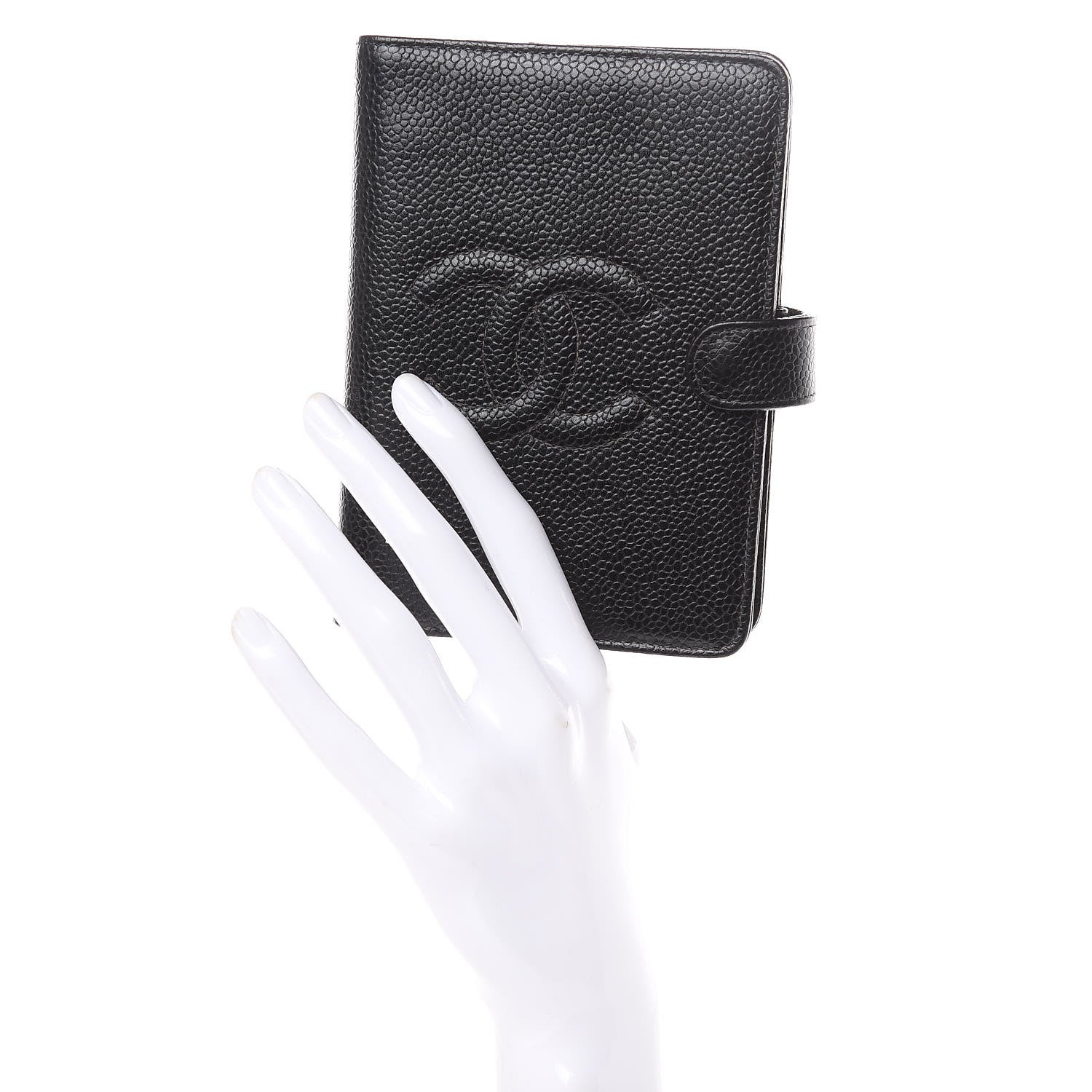 Chanel Caviar CC Mini Ring Agenda Planner Black 2 of 9