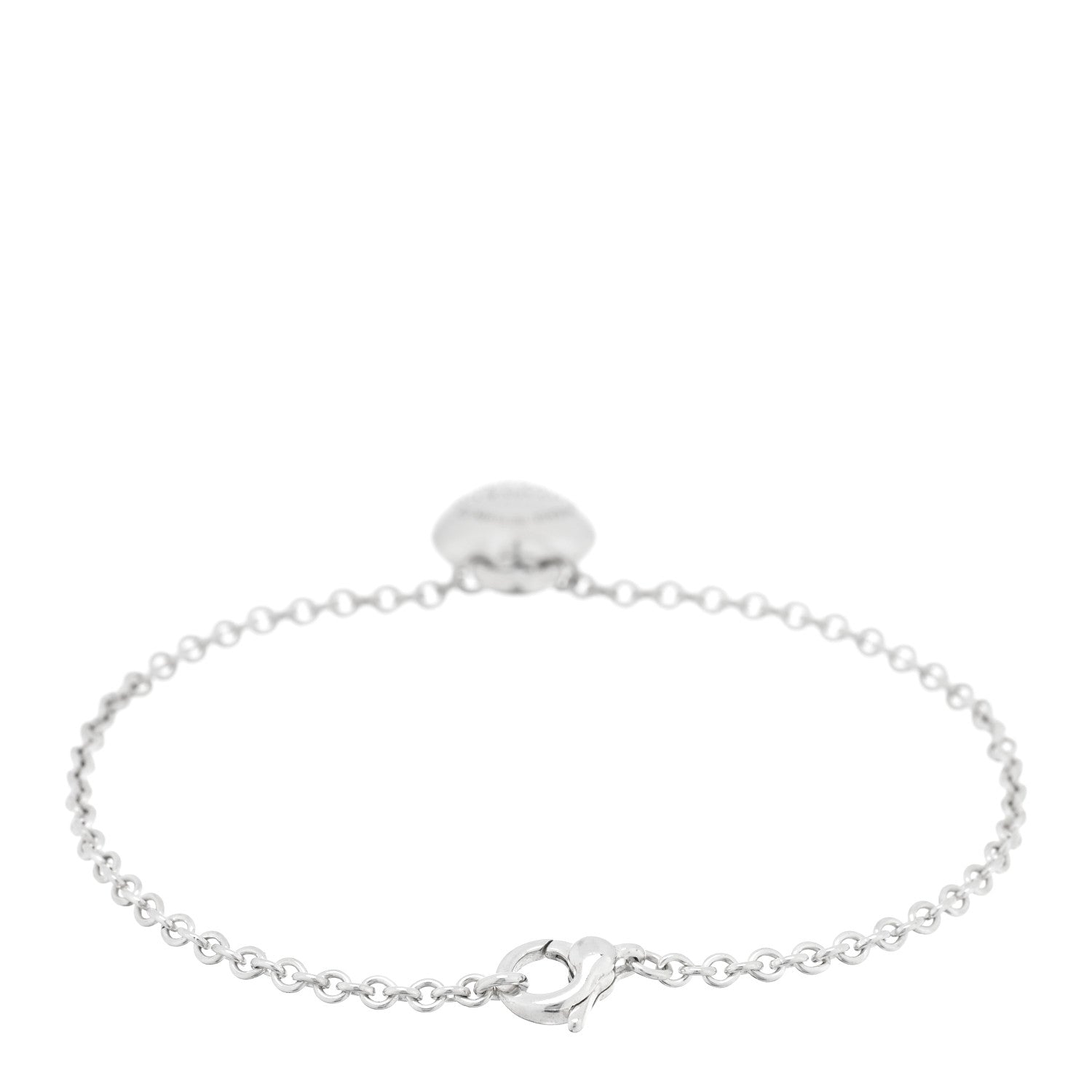 Tiffany Sterling Silver Return To Tiffany Full Heart Chain Bracelet 2 of 4