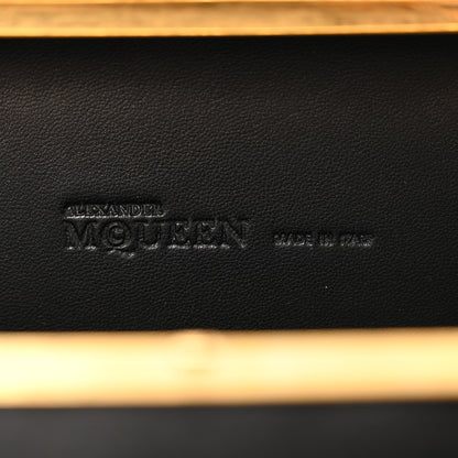 Alexander McQueen Satin Venus Fly Trap Knuckle Box Clutch Black 6 of 10