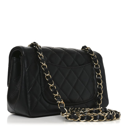 Chanel Lambskin Quilted Mini Rectangular Flap Black 3 of 11