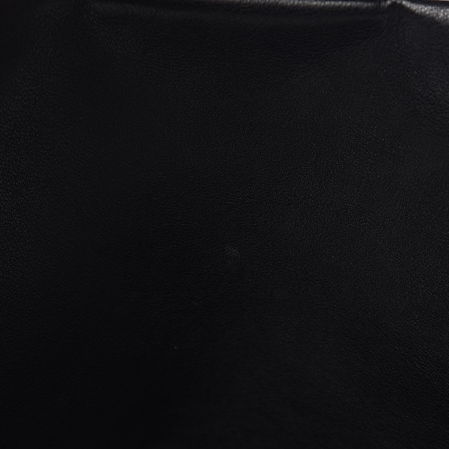 Chanel Washed Lambskin Quilted Maxi Chain Around Flap Black 10 of 13