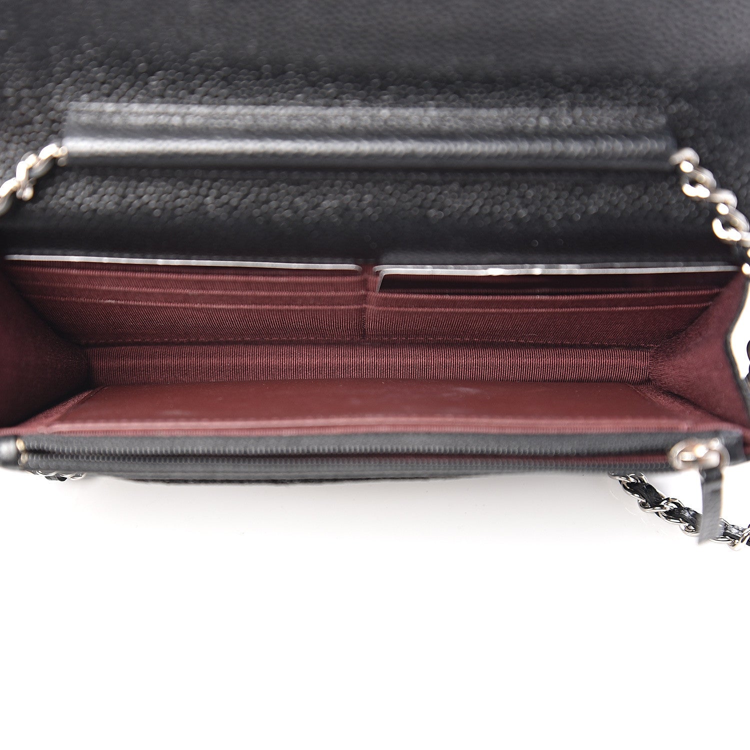 Chanel Caviar Quilted Wallet On Chain WOC Black 4 of 11