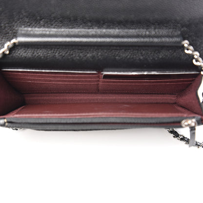 Chanel Caviar Quilted Wallet On Chain WOC Black 4 of 11