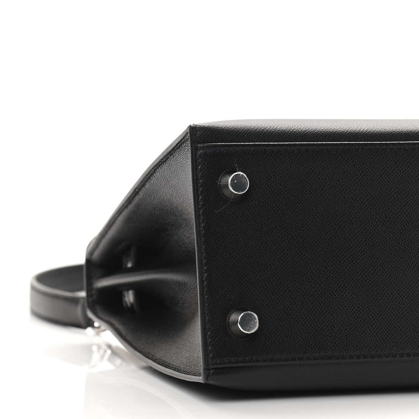 Madame Calfskin Shiny Niloticus Crocodile Kelly Sellier Touch 25 Black