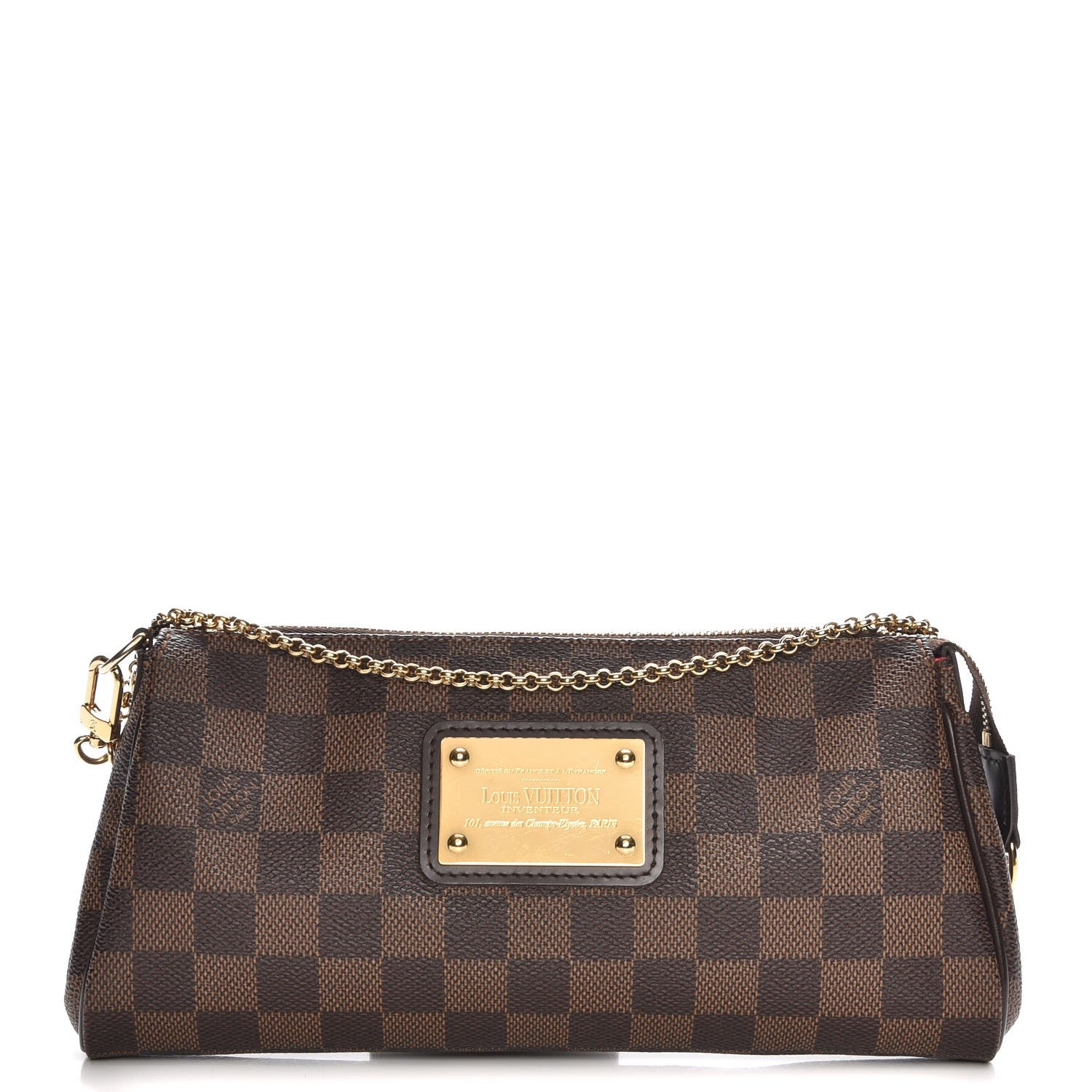 Louis Vuitton Damier Ebene Eva Clutch 1 of 7