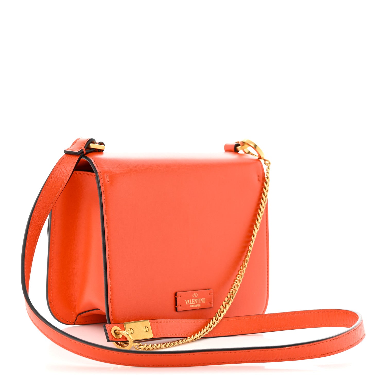 Valentino Garavani Smooth Calfskin Small VSling Shoulder Bag Orange 3 of 10