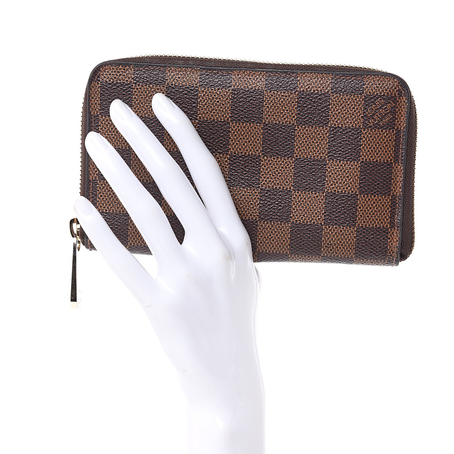 Louis Vuitton Damier Ebene Zippy Compact Wallet 2 of 8