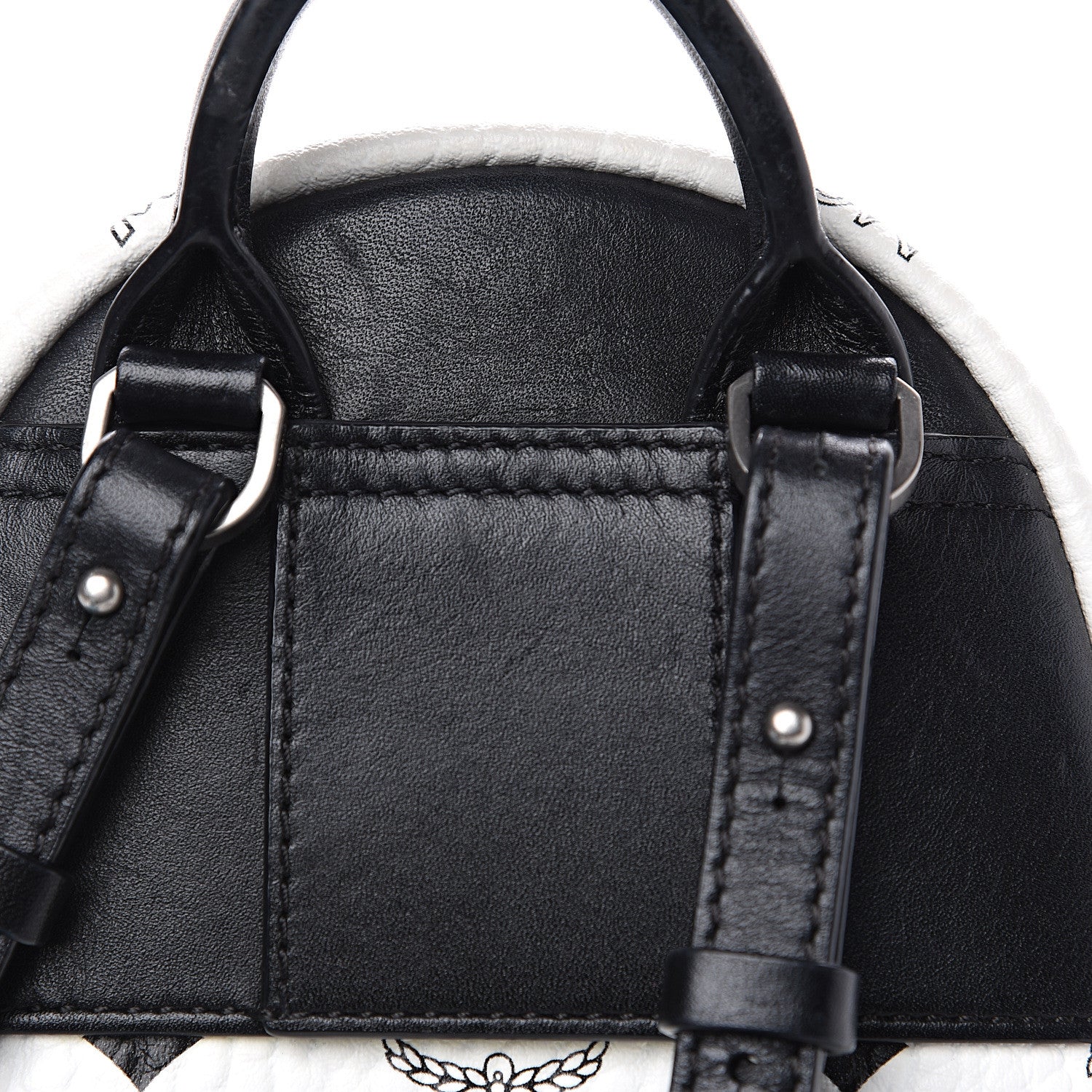 MCM Visetos Side Stud X-Mini Stark Backpack White 7 of 14