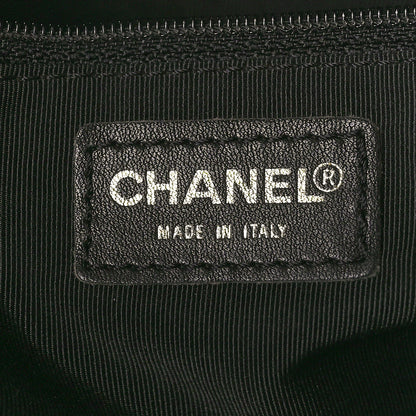 Chanel Lambskin Quilted Chocolate Bar Large Tote Black 6 of 17