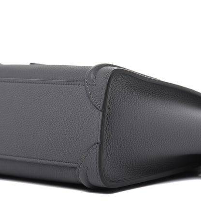Celine Baby Drummed Calfskin Nano Luggage Kohl 9 of 9