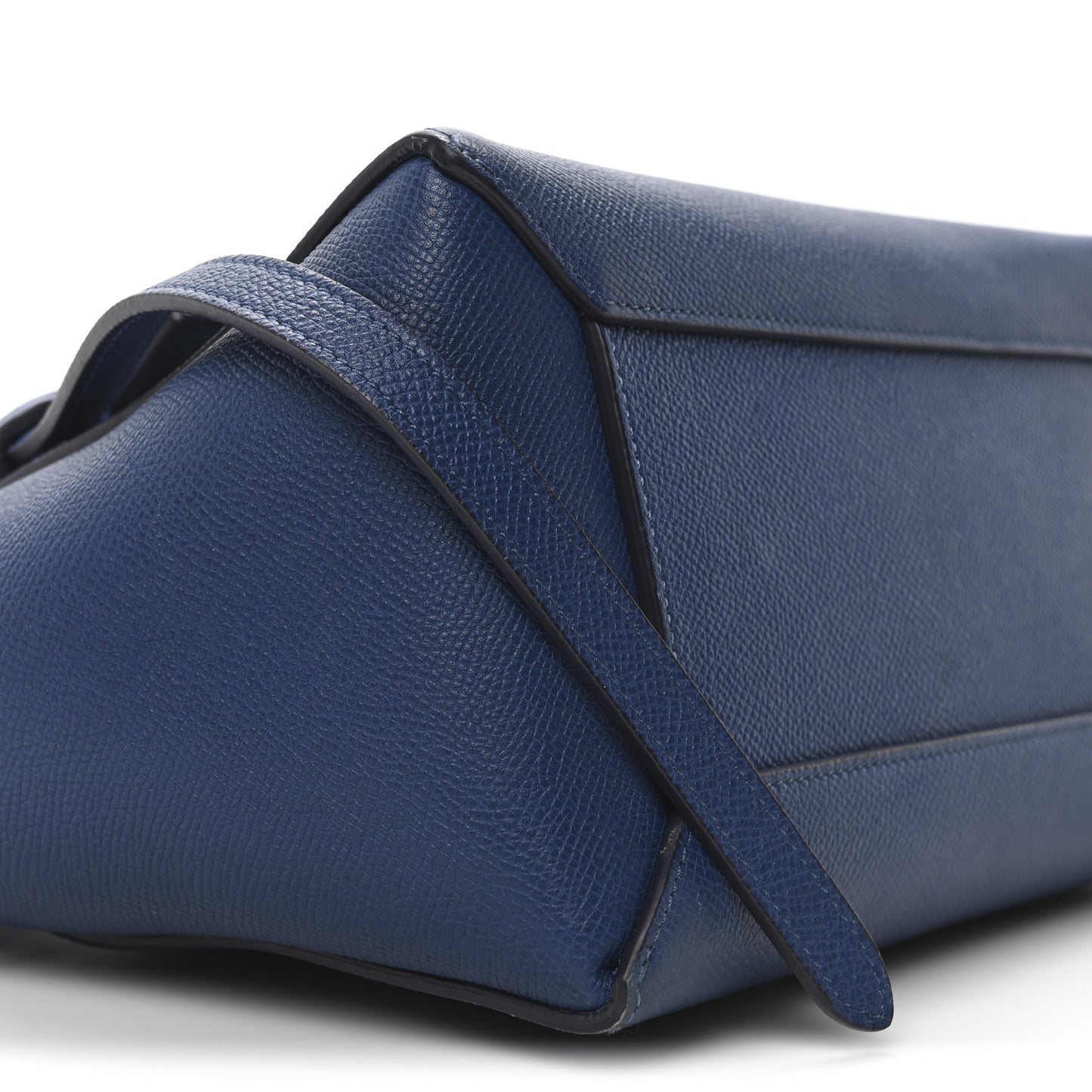 Grained Calfskin Micro Belt Bag Indigo
