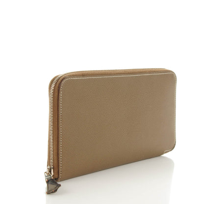 Hermes Epsom Silk'in Wallet Etoupe 3 of 7