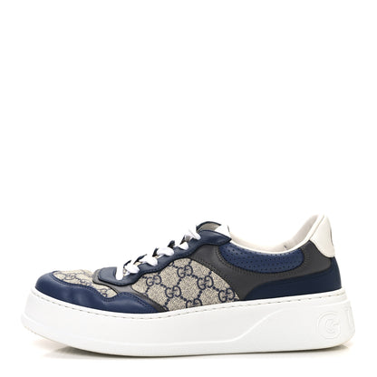 Gucci GG Supreme Calfskin Monogram Mens Interlocking G 55mm Sneakers 9.5 1 of 9