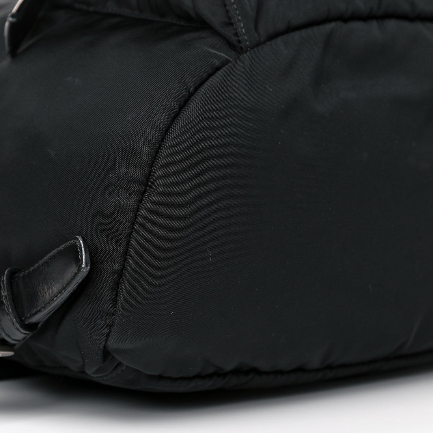 Prada Nylon Vela Medium Cinch Backpack Black 7 of 15