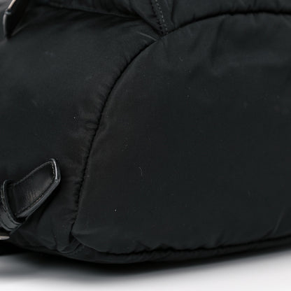 Prada Nylon Vela Medium Cinch Backpack Black 7 of 15