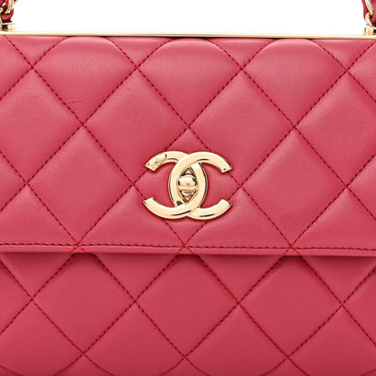 Chanel Lambskin Quilted Medium Trendy CC Flap Pink 10 of 14
