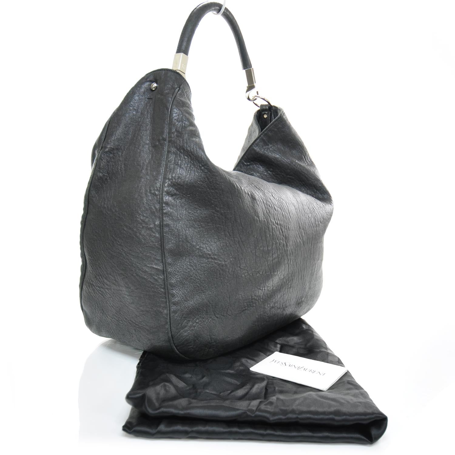 Saint Laurent Leather Large Roady Hobo Black 2 of 10