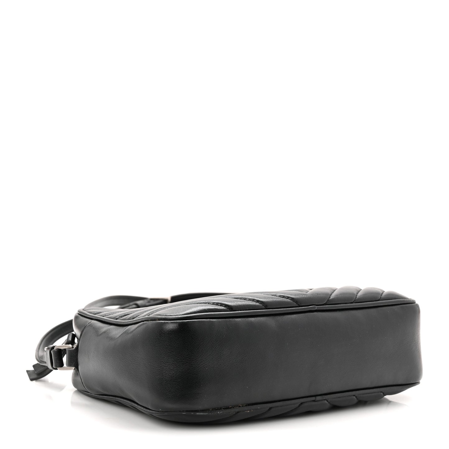 Calfskin Matelasse Monogram Lou Camera Bag Black