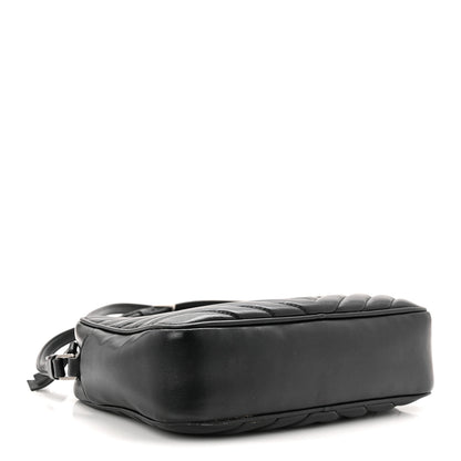 Saint Laurent Calfskin Matelasse Monogram Lou Camera Bag Black 4 of 12